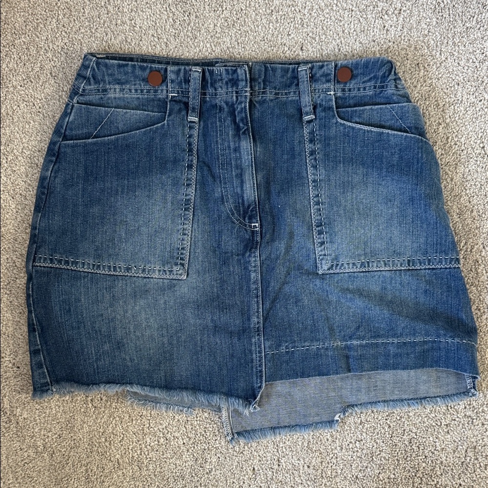 One Teaspoon Blue Denim Mini Skirt nwt